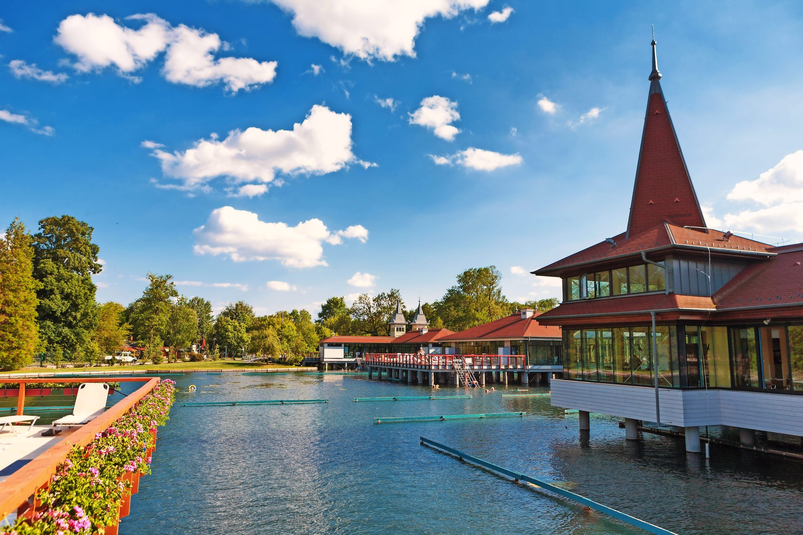 Lake Heviz thermal bath Lake Heviz thermal bath