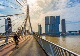 Erasmusbrücke in Rotterdam, Holland