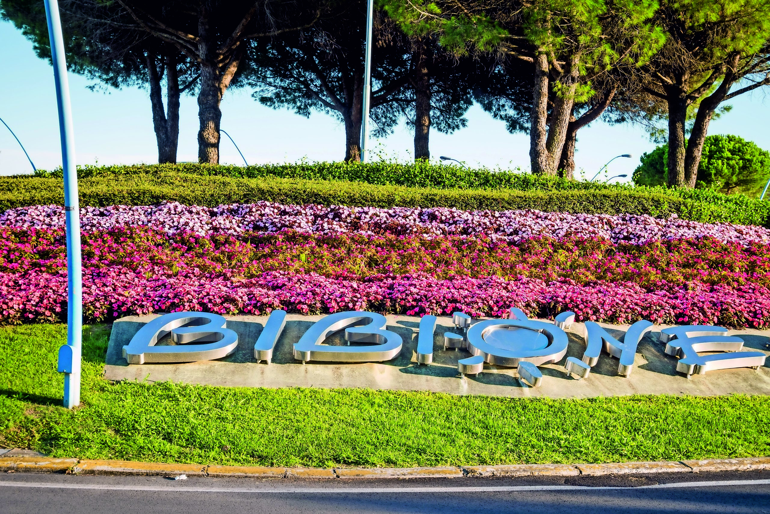 Ortsschild in Bibione