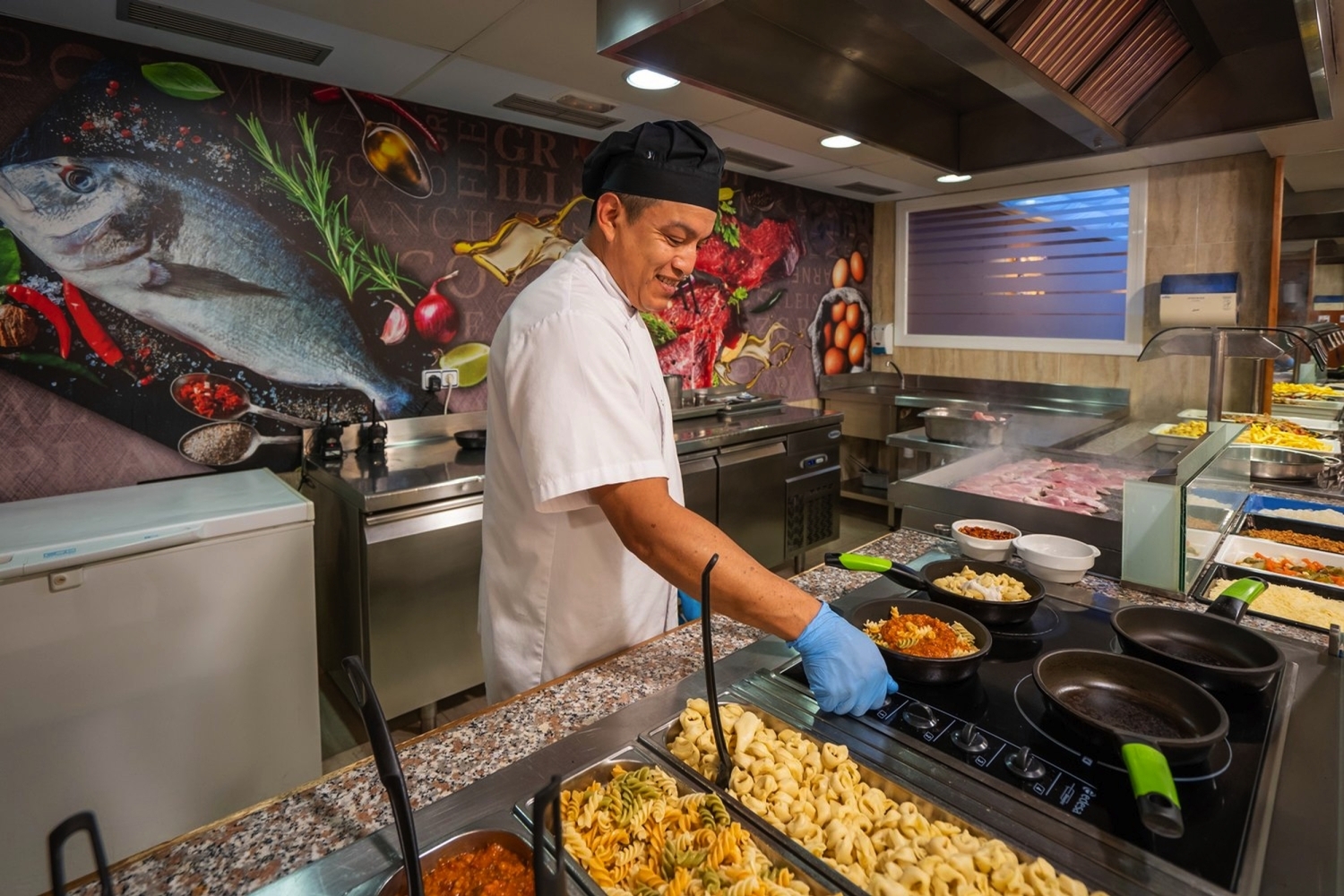 Hotelbeispiel in Calella - Abendessen