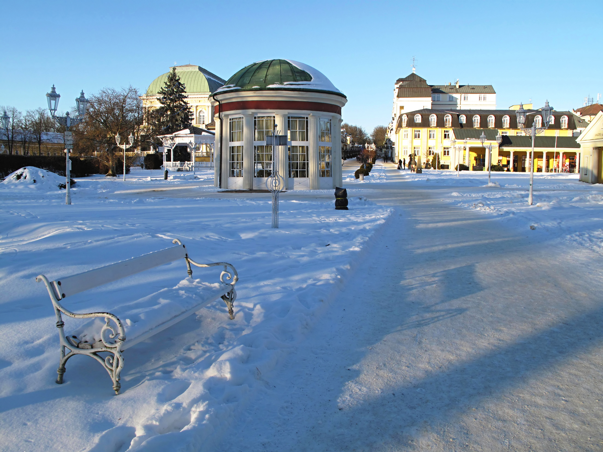 Reise nach Franzensbad im Winter