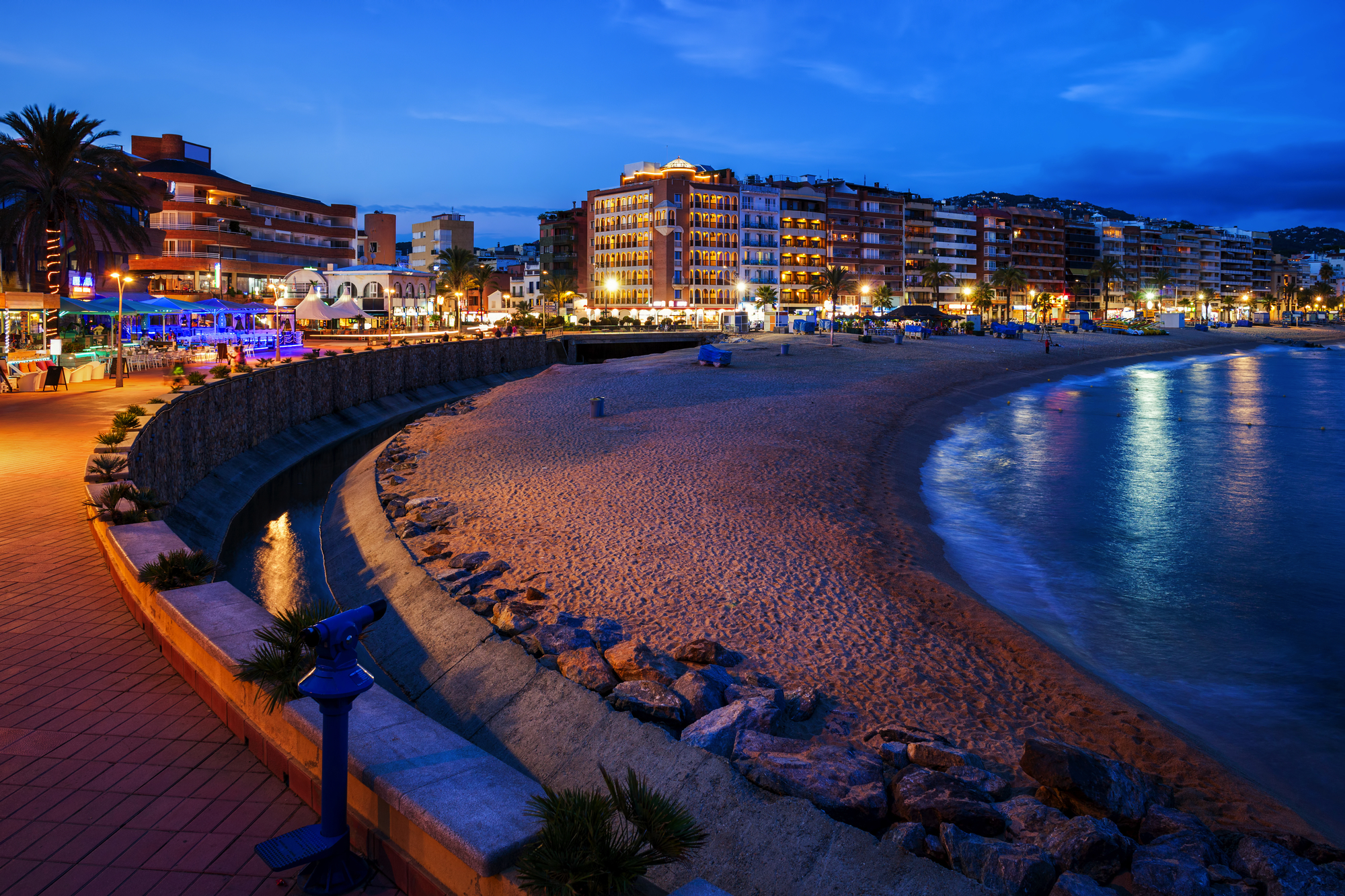 Lloret de Mar bei Nacht