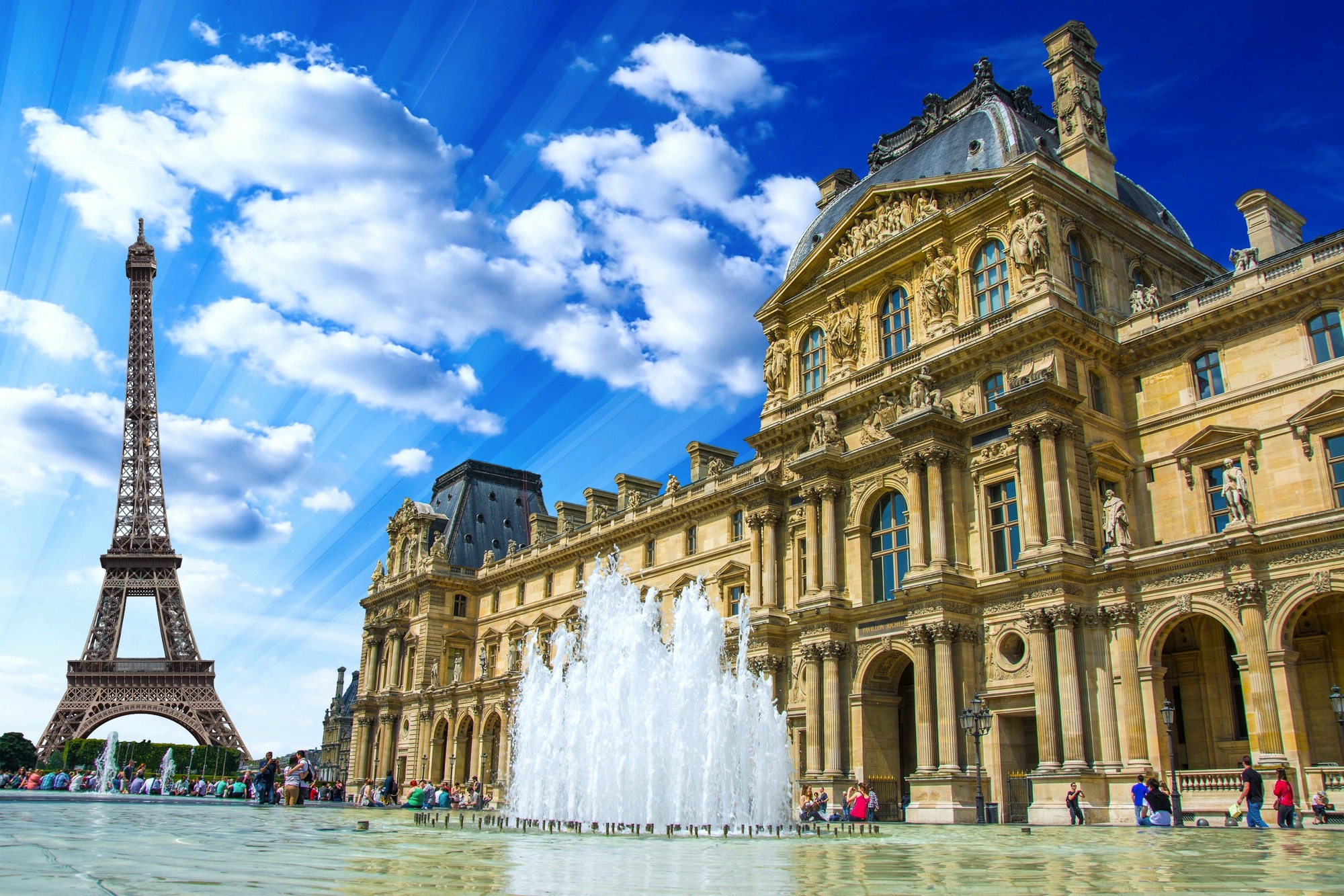 Busreise Paris-Panoramabild