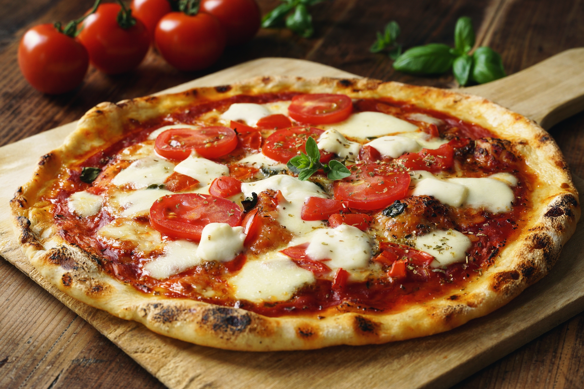 Leckere Pizza in Italien